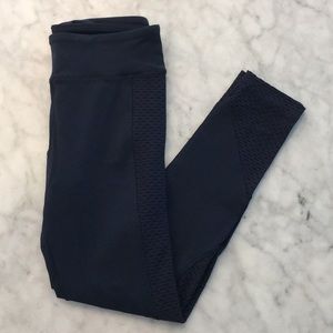 Koral Navy Mesh Yoga Pants Leggings. Small